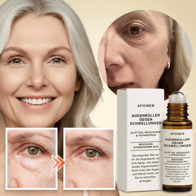 Aphine® Augenroller gegen Schwellungen | Entfernt 97 % der Tränensäcke in 60 Sekunden – lässt Sie sofort 10 Jahre jünger aussehen!