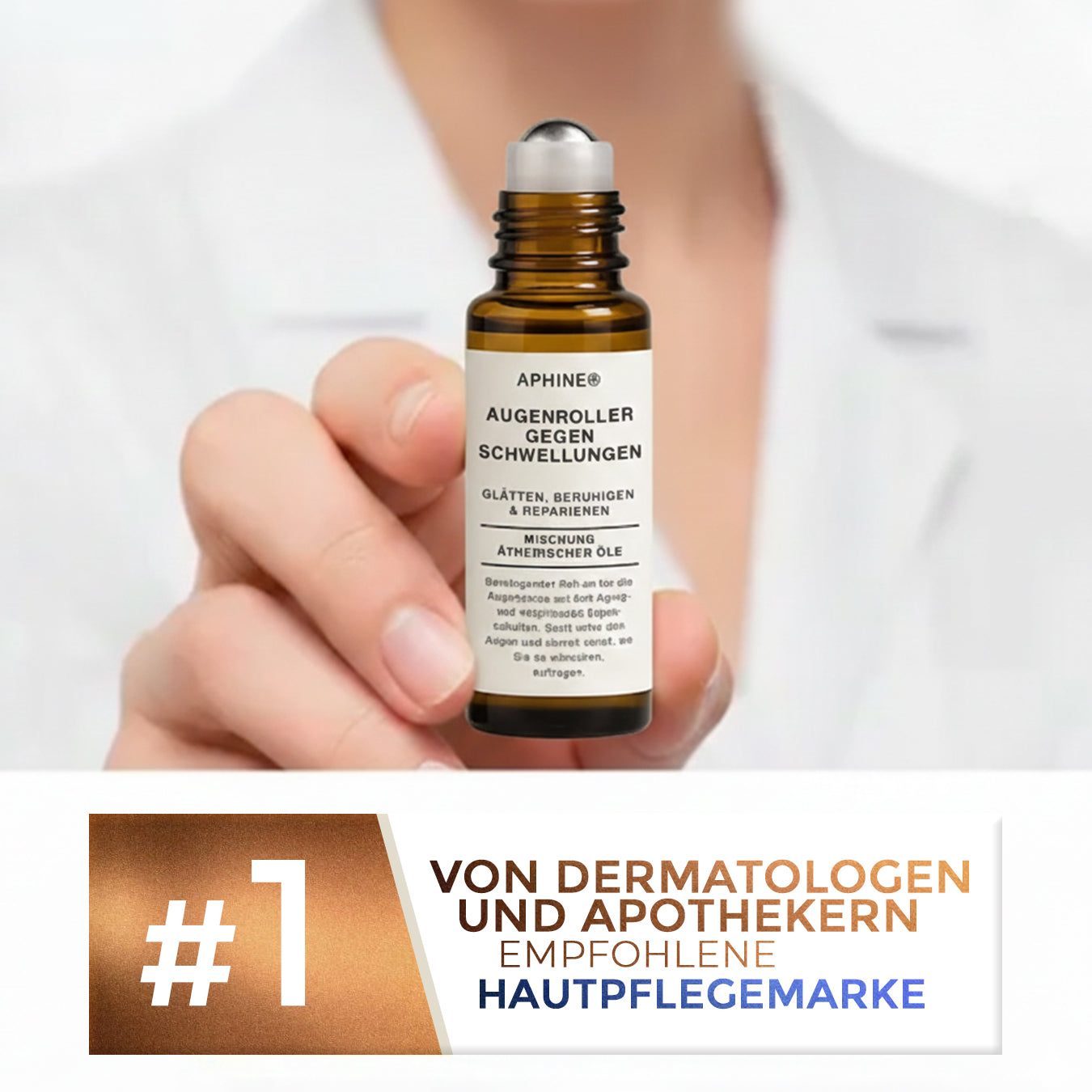 Aphine® Augenroller gegen Schwellungen | Entfernt 97 % der Tränensäcke in 60 Sekunden – lässt Sie sofort 10 Jahre jünger aussehen!