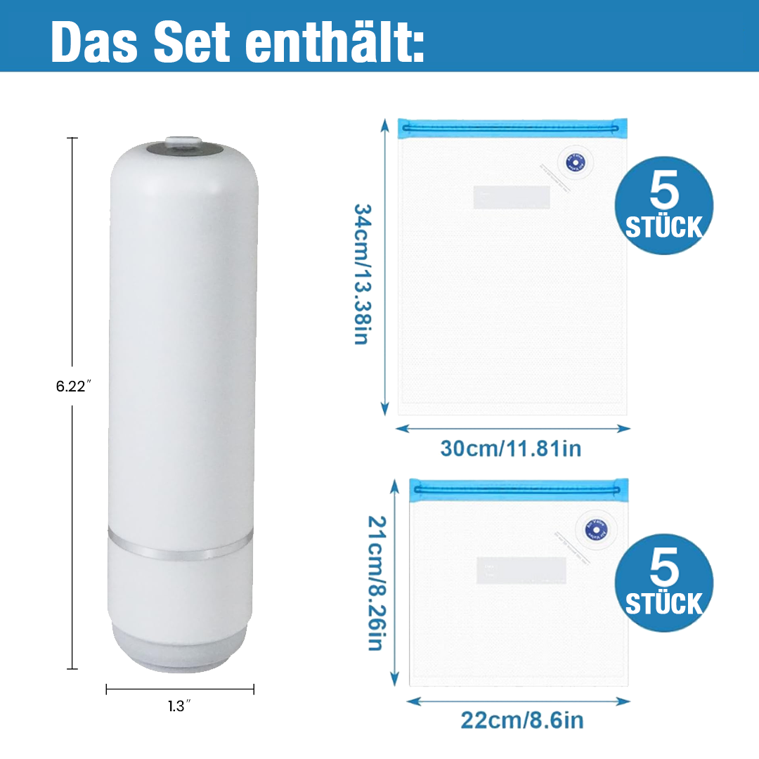 GFOUK® 🇩🇪 Kompaktes Vakuumiergerät