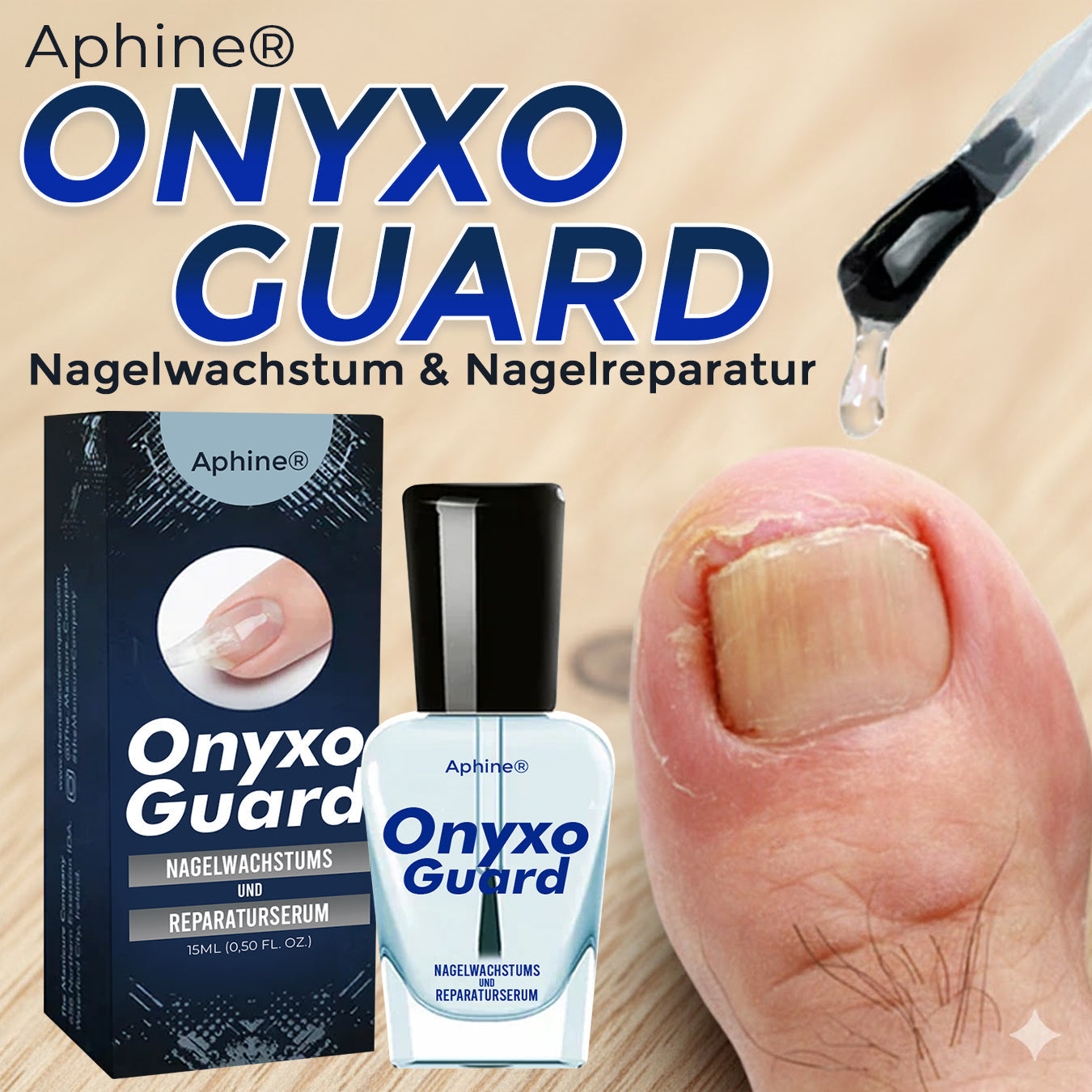 Aphine® OnyxoGuard Serum für Nagelwachstum & Nagelreparatur 🇩🇪