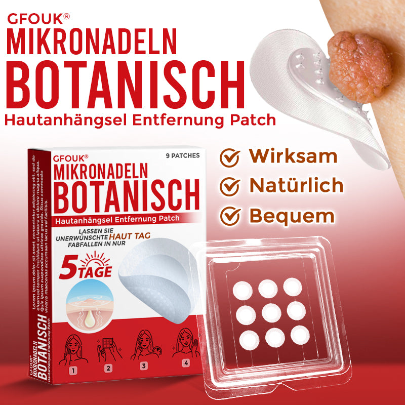 🇩🇪👨🏻‍⚕️ GFOUK® Mikronadel-Botanisches Hautanhängsel-Entfernungspflaster ✅