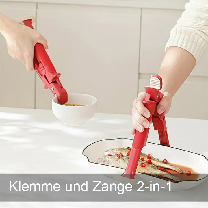 Aphine® 2-in-1 Anti-Verbrühungs-Clip 🇩🇪 Hitzeschutz Schüssel- & Tellerhalter für die Küche