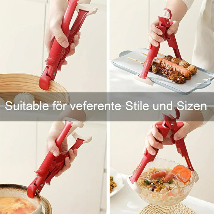 Aphine® 2-in-1 Anti-Verbrühungs-Clip 🇩🇪 Hitzeschutz Schüssel- & Tellerhalter für die Küche