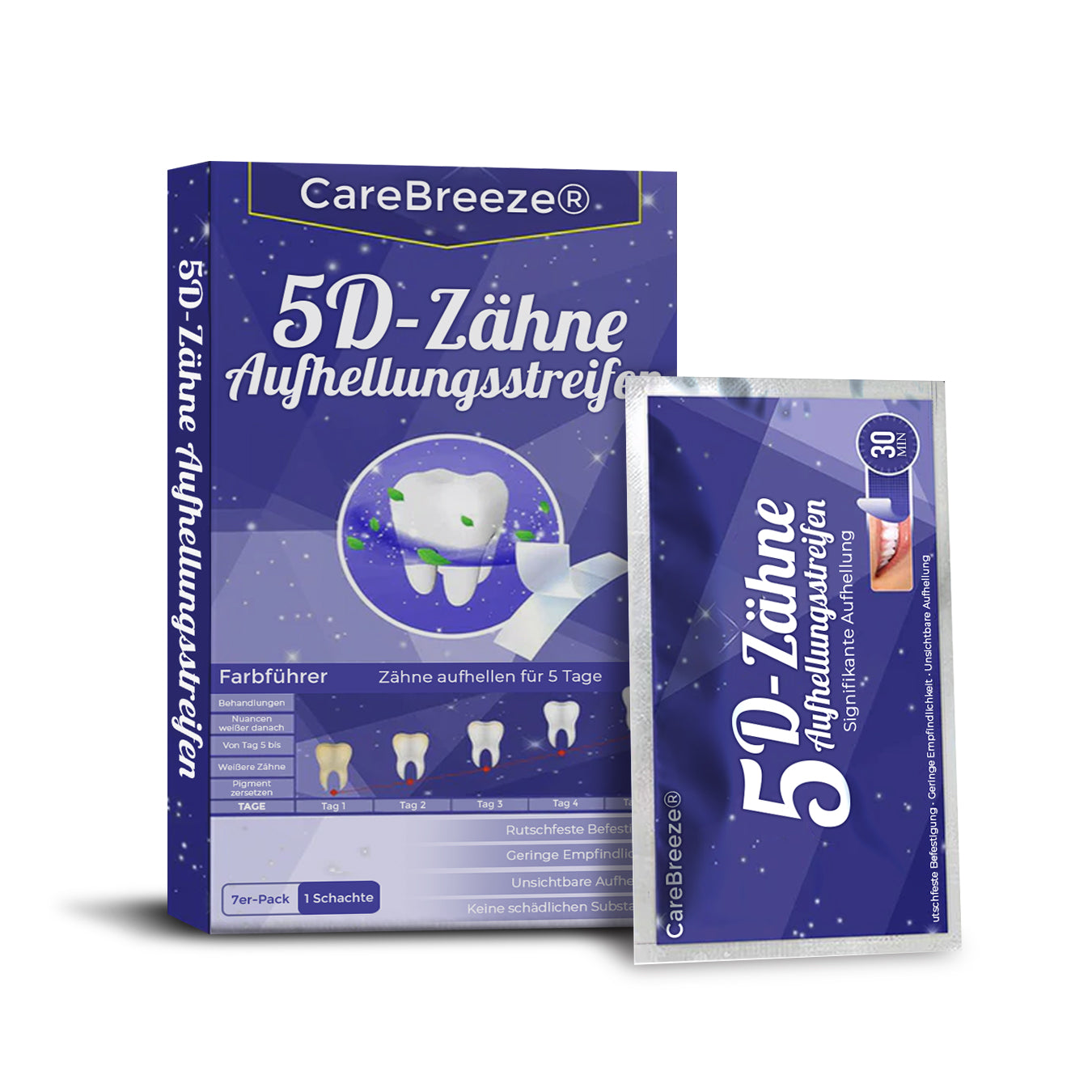 CareBreeze® 5D Zahnaufhellungsstreifen 🇩🇪