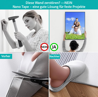 GFOUK® 🇩🇪 Transparentes Magic-Nano-Klebeband