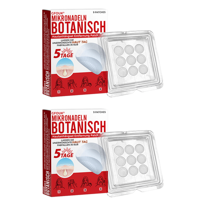 🇩🇪 GFOUK® Mikronadel-Botanisches Hautanhängsel-Entfernungspflaster ✅ Hergestellt in Deutschland