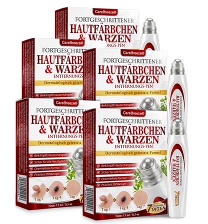 ✅ CareBreeze® Kräuter Stielwarzen- und Warzenentferner Roller