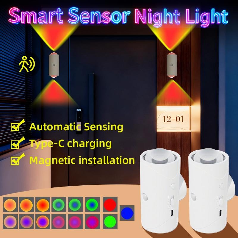 GFOUK® 🇩🇪 RGB-Bewegungssensor-Nachtlicht
